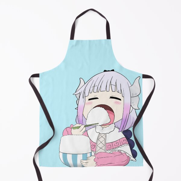 Item preview, Kanna eating rice - Miss Kobayashi’s Dragon Maid Anime  designed and sold by AnimeDesignX.
