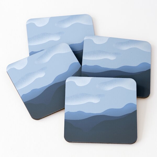 Item preview, Blue Mountain Abstract Landscape  designed and sold by LeahsColorBox.