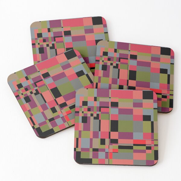 Item preview, Colorful colors square line&face designed and sold by newwind87.