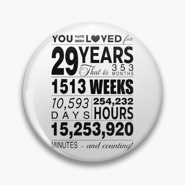 Item preview, 29 Years You Have Been Loved For 29 Years Celebration For 29th Birthday Party 29th Anniversary Birthday Gifts designed and sold by David David.