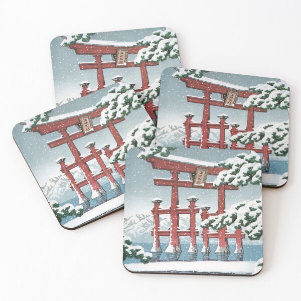 Item preview, Vintage Japanese Ukiyo-e Miyajima in Snow Hasui Kawase 1929 Home Decor Japanese Print Vintage Wall Art Retro Print Dorm Decor designed and sold by Daniel Harrison.