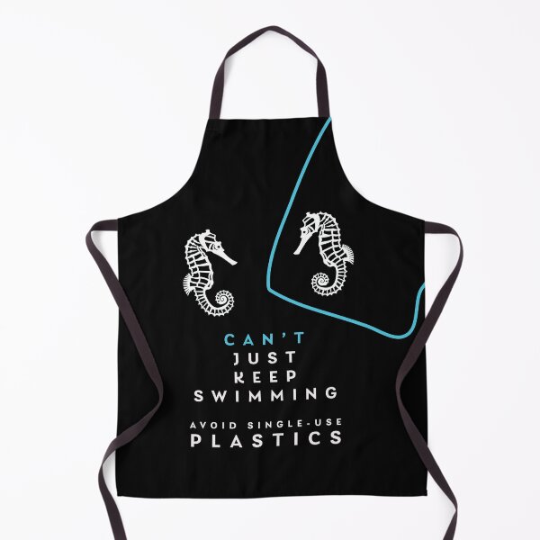Item preview, AVOID SINGLE USE PLASTICS - BLACK designed and sold by EasyBearDesigns.