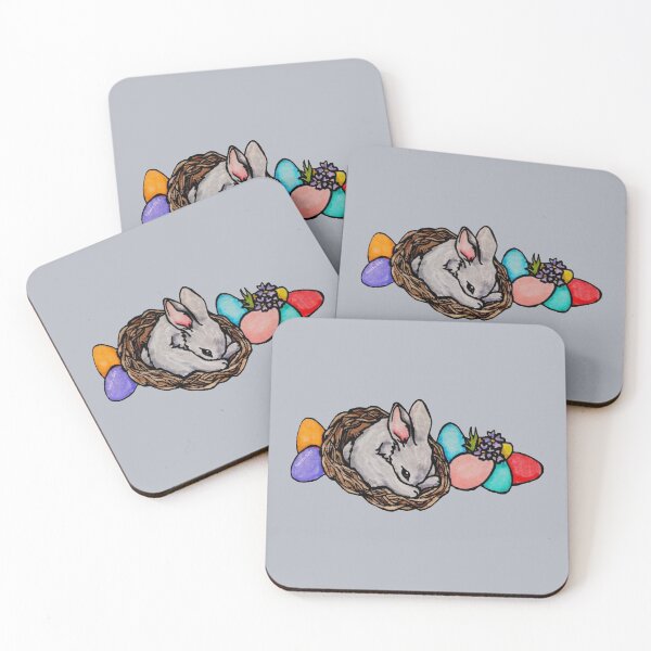 Item preview, Watercolor Easter Bunny in a Nest designed and sold by Jessfm.