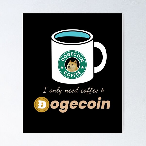 Artikel-Vorschau von Kaffee und Dogecoin, designt und verkauft von Studio624.