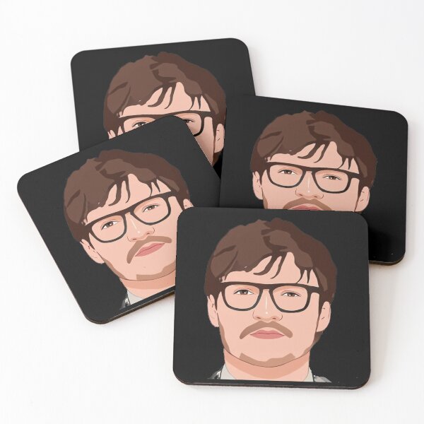 Item preview, Pedro Pascal Cartoon Face Art Handsome Dreamy and Looking at you designed and sold by ecdato.