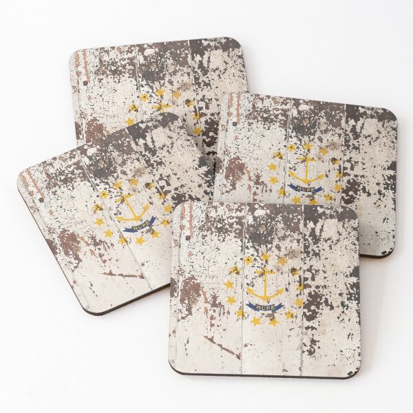 Item preview, Rhode Island Flag Rustic  designed and sold by TRowanDesign.