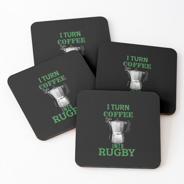 Item preview, I Turn Coffee Into Rugby, Funny Rugby and Coffee designed and sold by BigJackTees.