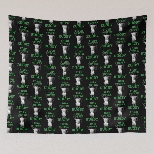 Item preview, I Turn Coffee Into Rugby, Funny Rugby and Coffee designed and sold by BigJackTees.