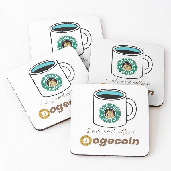 Artikelvorschau, Kaffee und Dogecoin entworfen und verkauft von Studio624.