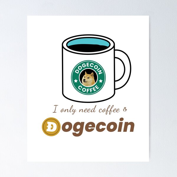 Artikel-Vorschau von Kaffee und Dogecoin, designt und verkauft von Studio624.
