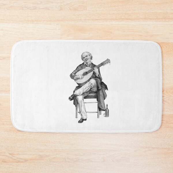 Item preview, A Smiling Middle-Aged String Musician Sits Playing The String Mandolin designed and sold by avinigav.
