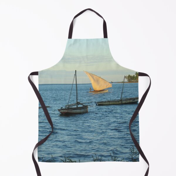 Item preview, Fishing Boats Sailboats Yellow Sail Seascape designed and sold by worldways.