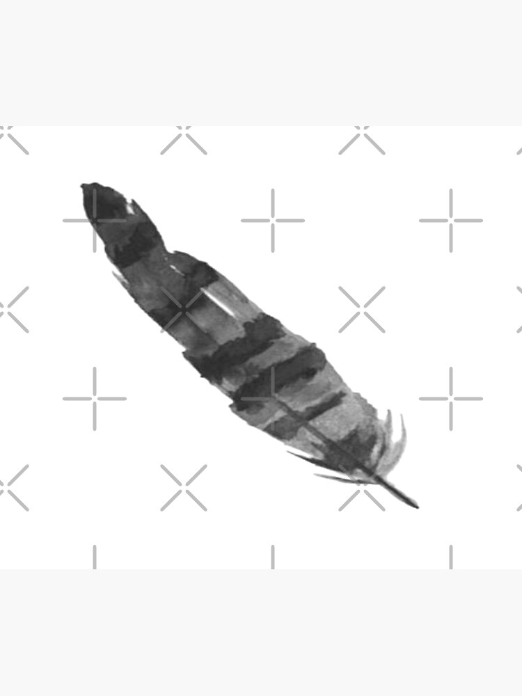 "Black and White feather" Poster for Sale by MADstrawberry0 Redbubble