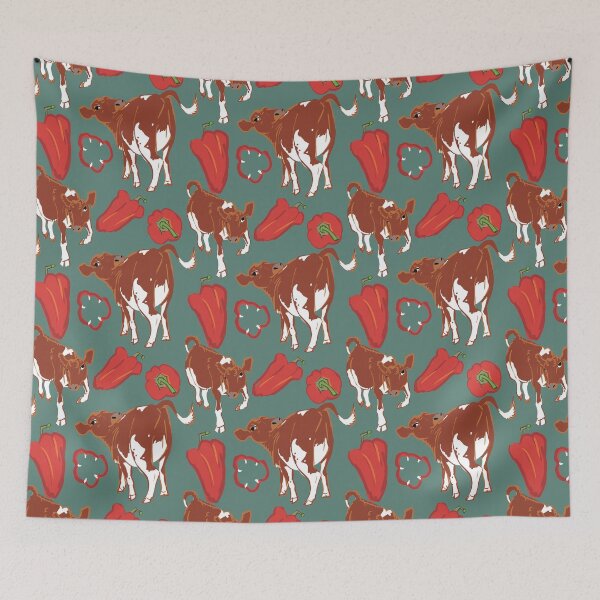 Item preview, Baby calf pepper teal designed and sold by EskTuulispaa.