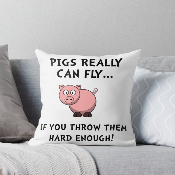 Item preview, Pigs Fly Throw designed and sold by TheBestStore.