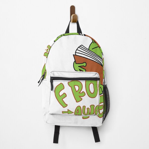 Item preview, Cottagecore Frog FROGGI'N AWESOME READ Pun designed and sold by KatesFunnyArt.