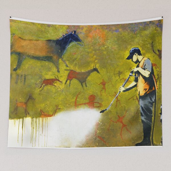 Item preview, Banksy Cave Painting  designed and sold by WE-ARE-BANKSY.
