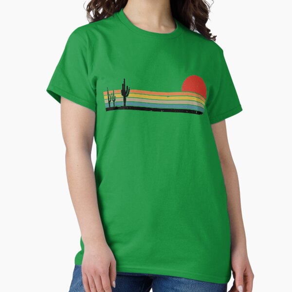 Vista previa del artículo con la obra «Cactus saguaro del desierto retro vintage», diseñado y vendido por designandclouds.