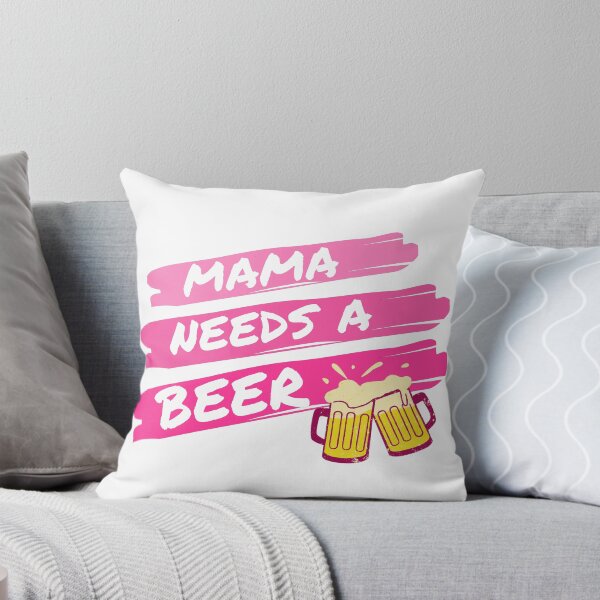 Item preview, Mama Needs a Beer - Funny Mothers Day Quote design designed and sold by LordAudes.