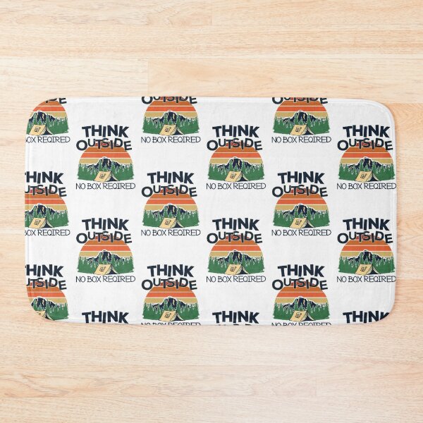 Item preview, Think outside no box required - gift for hiking, mountains, nature lovers designed and sold by hyggekrog.