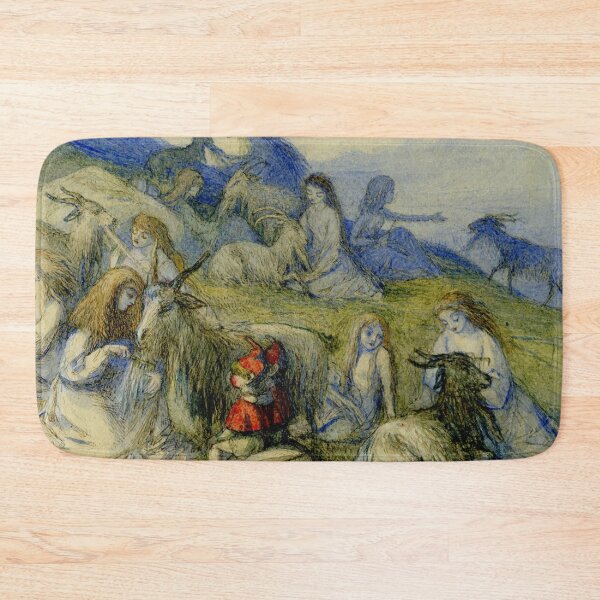 Item preview, Ladies in the field with Goats illustration designed and sold by Vintage Designs +.