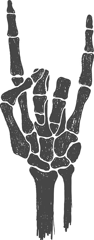 Skeleton Hand: Stickers | Redbubble