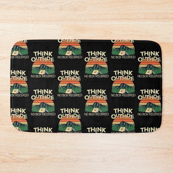 Item preview, Think outside no box required - gift for hiking, mountains, nature lovers designed and sold by hyggekrog.