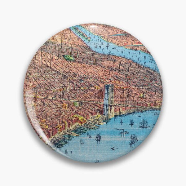 Aperçu de l'œuvre Paysage urbain vintage de New York créée et vendue par Intrepix.