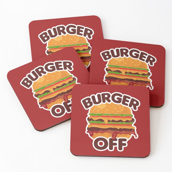 Item preview, Burger off - Camiseta Burger designed and sold by GeeksUnique.