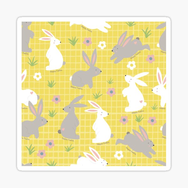 Item preview, Happy Easter Spring Bunny Pattern designed and sold by Claire Wall Designs.