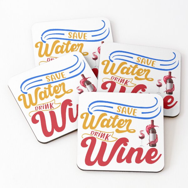 Item preview, Save Water Drink Wine funny wine quote designed and sold by DesignHouse07.