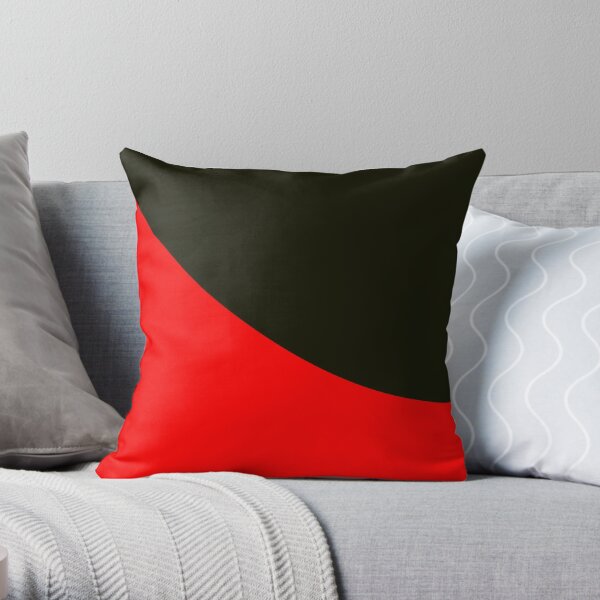 Black and outlet red outdoor pillows