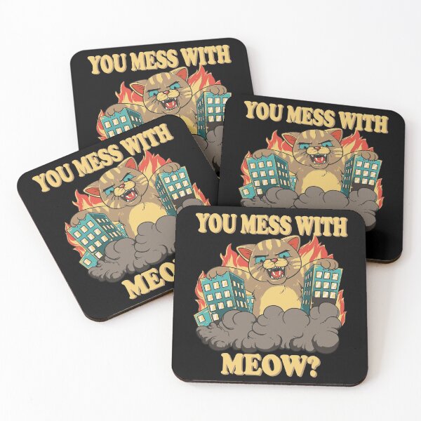 Item preview, You Mess With The Meow Funny Giant Cat Monster designed and sold by Drathaar.