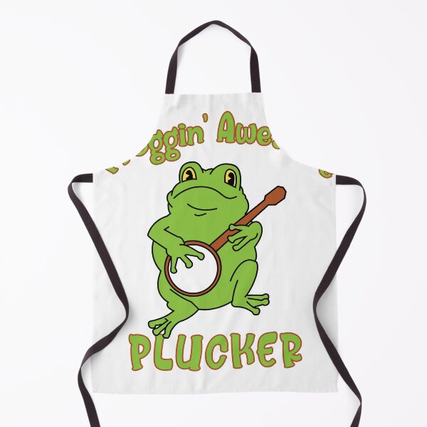 Item preview, Cottagecore Frog FROGGI'N AWESOME PLUCKER BANJO Pun designed and sold by KatesFunnyArt.