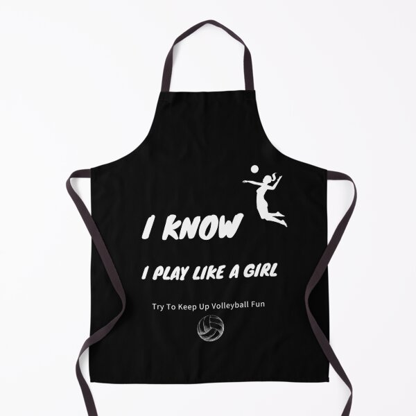 Item preview, I Know I Play Like A Girl Try To Keep Up Volleyball Fun Shirt designed and sold by stylism.