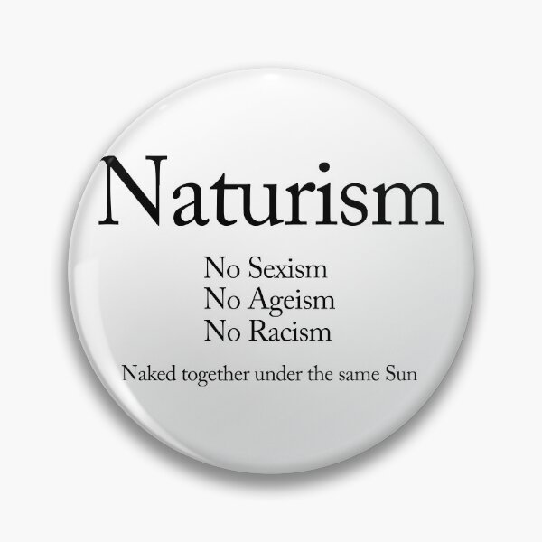 Item preview, Naturism No Sexism No Ageism No Racism Naked Together designed and sold by NaturistGifts.