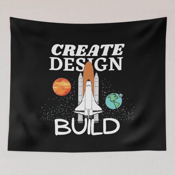 Item preview, Create Design Build - Aerospace Engineering designed and sold by Brat-Cat-Shirts.