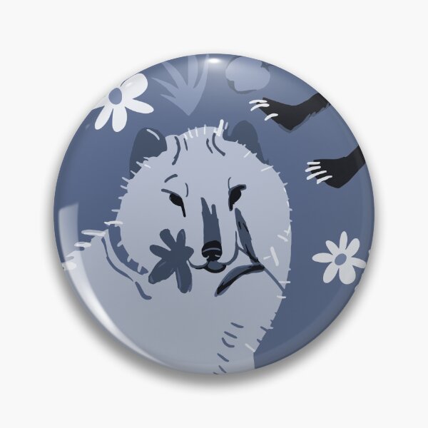 Item preview, Arctic Fox vector art blue designed and sold by EskTuulispaa.