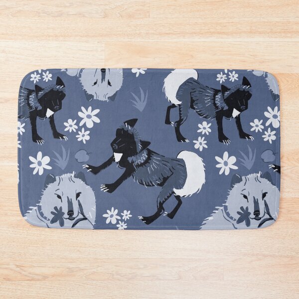 Item preview, Arctic Fox vector art blue designed and sold by EskTuulispaa.