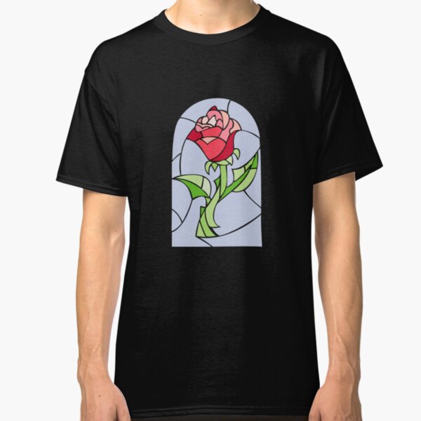 Stain Glass Rose - Beauty and the Beast Classic T-Shirt