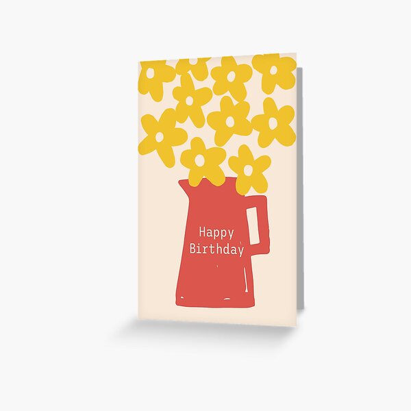 Item preview, Happy Birthday colorful minimal greeting card designed and sold by Bakulina.