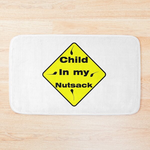 Item preview, Child In My Nutsack Sticker designed and sold by OldschoolTs.