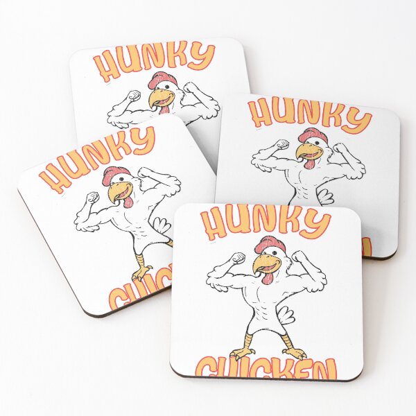 Item preview, Hunky Chicken Muscles Fitness Workout Gym Nerd designed and sold by KatesFunnyArt.