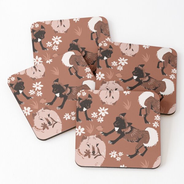 Item preview, Arctic Fox vector art warm brown designed and sold by EskTuulispaa.