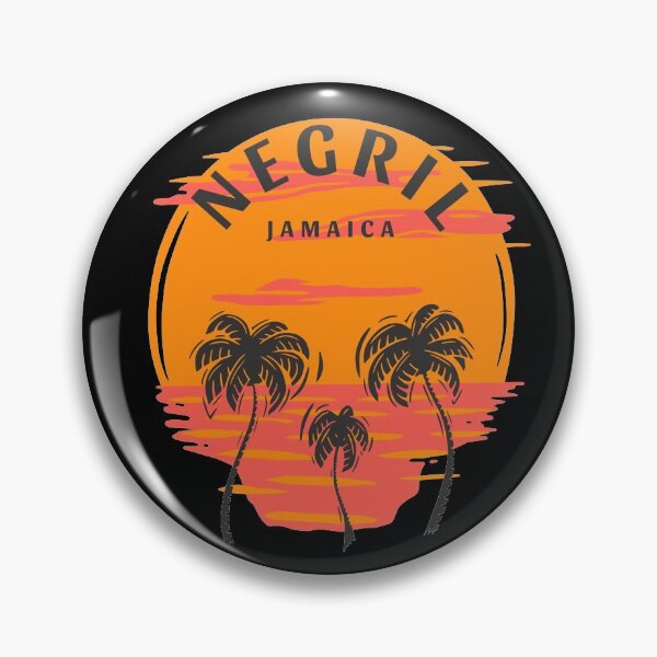 Item preview, Negril Jamaica Palm Trees Skull Sunset designed and sold by ReallyAwesome.