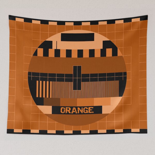 Item preview, Orange test pattern designed and sold by wowcele.