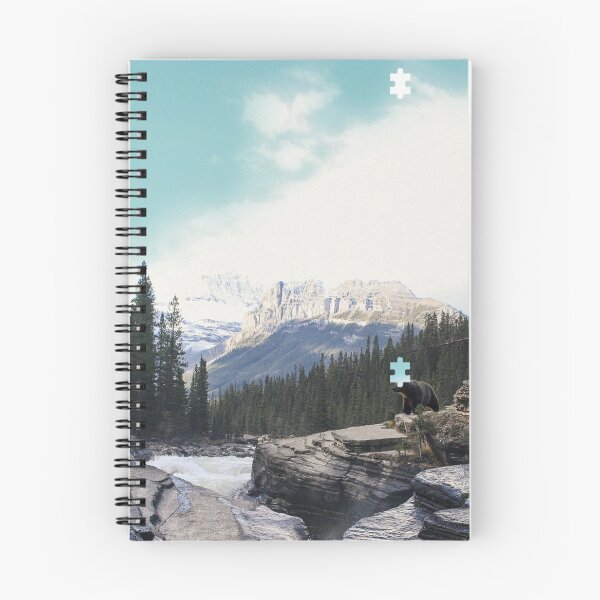 Item preview, Canadian landscape with a sky-faced bear  designed and sold by KateBlubird.
