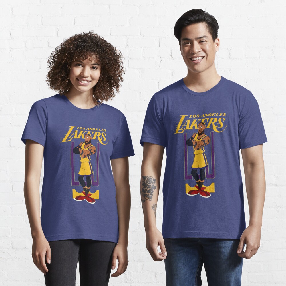 5th & Ocean Women's Los Angeles Lakers Purple Space Dye Logo Long Sleeve T-Shirt, XL