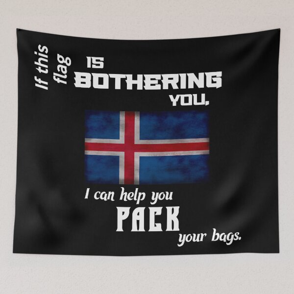 Item preview, Icelandic flag - pack your bags designed and sold by 2Girls1Shirt.