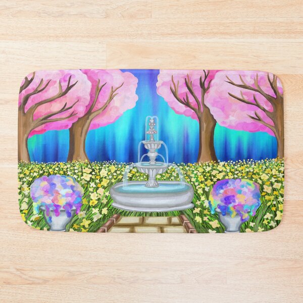 Item preview, Daffodil Cherry Blossom Fountain Garden of Spring designed and sold by Deborah Camp.